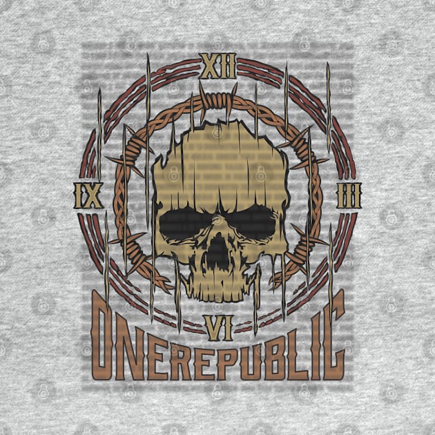 OneRepublic Vintage Skull by darksaturday